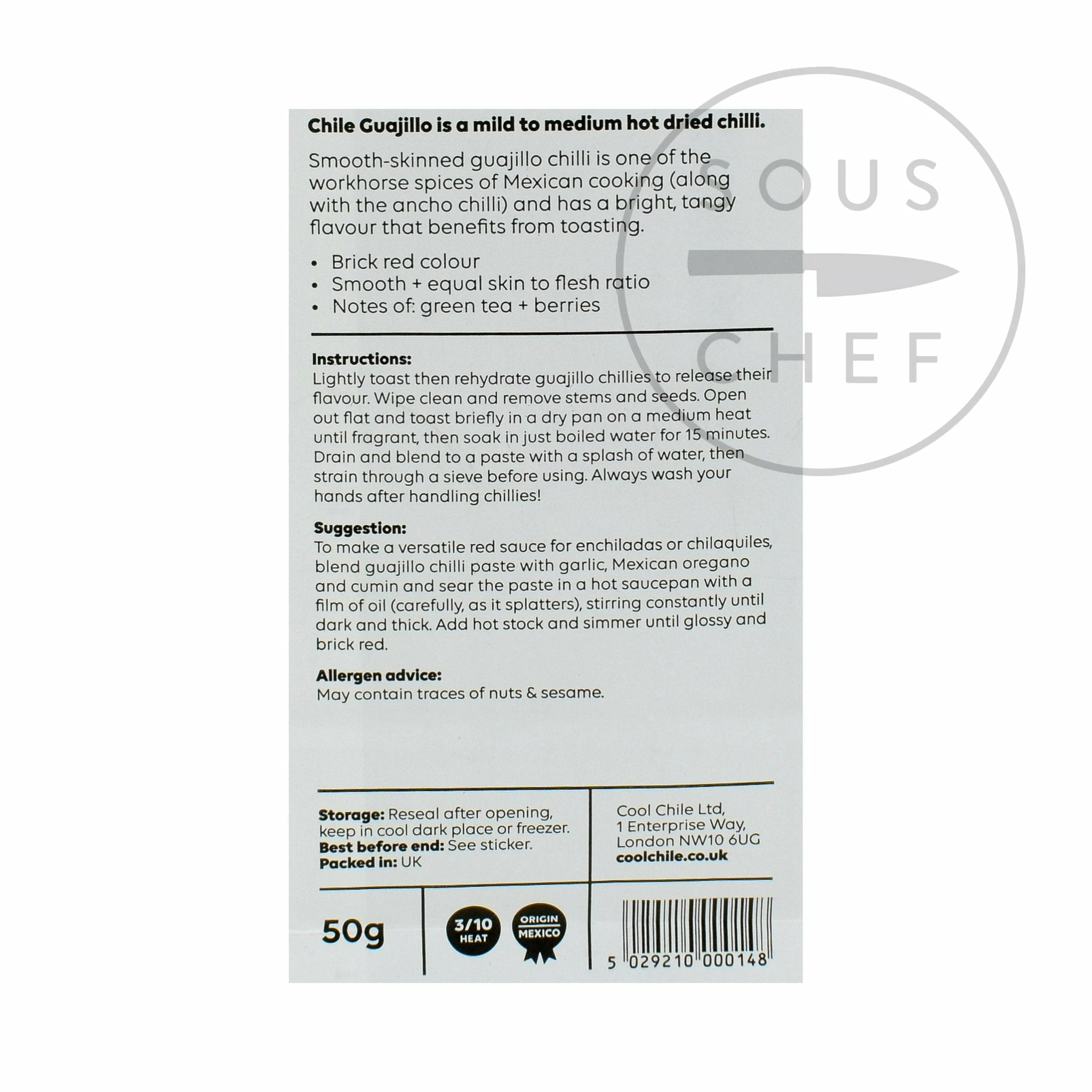 Cool Chile Co Whole Guajillo Chillies 50g 4 Cool Chile Co Whole Guajillo Chillies 50g