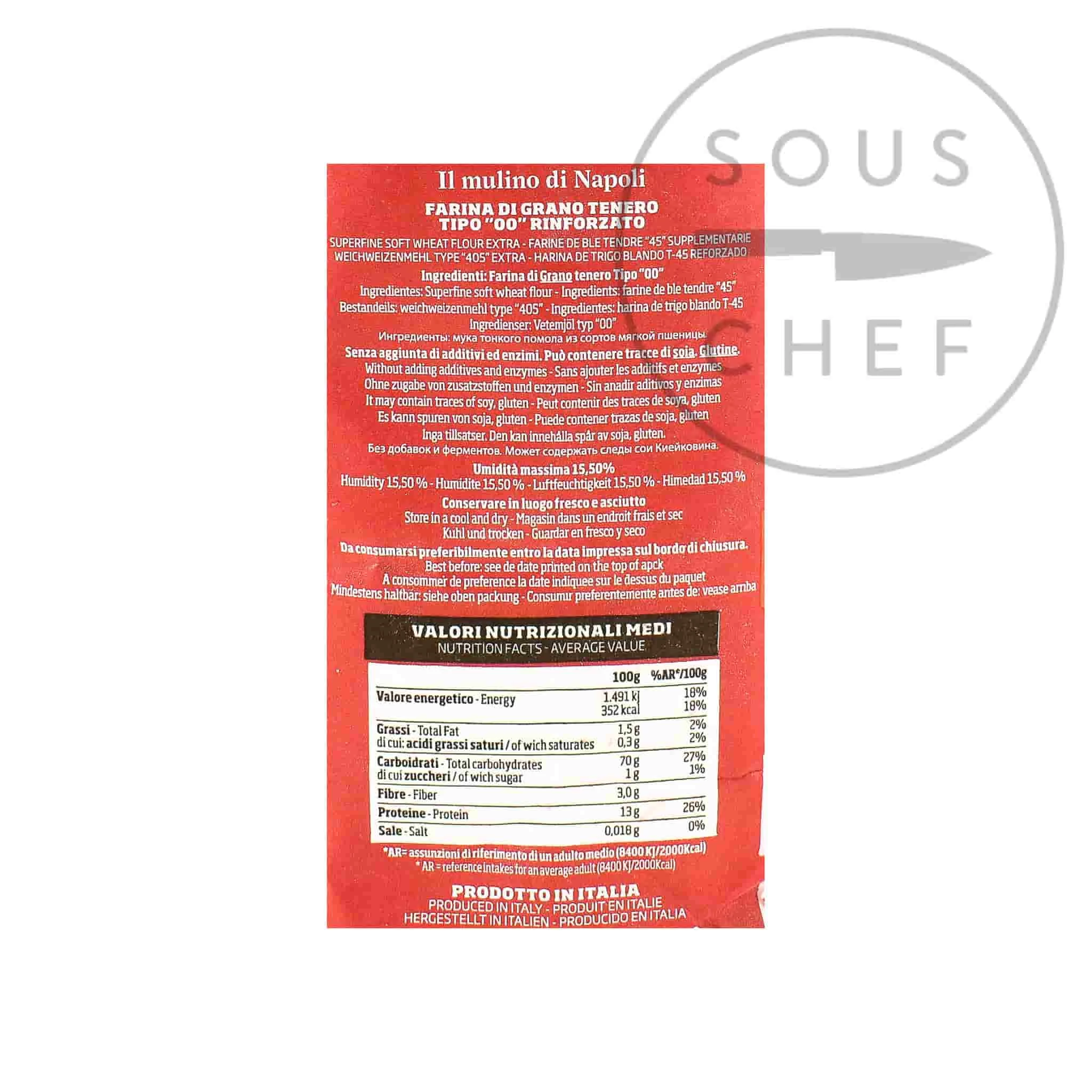 Caputo Red Cuoco Pizza Flour 1kg 4 Caputo Red Cuoco Pizza Flour 1kg