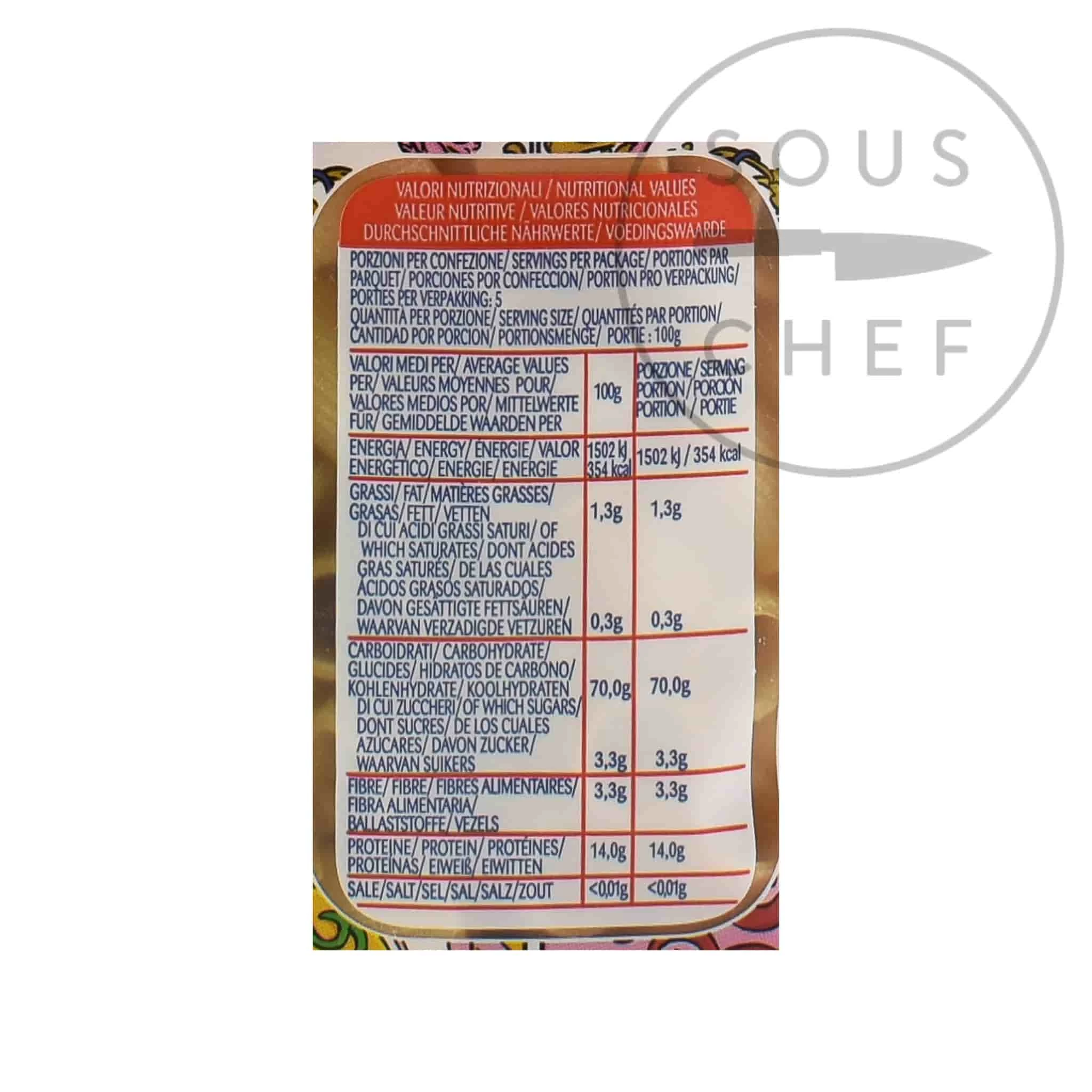 Dolce & Gabbana Gragnano IGP Mezzi Rigatoni 500g Ingredients 4 Dolce & Gabbana Gragnano IGP Mezzi Rigatoni 500g Ingredients