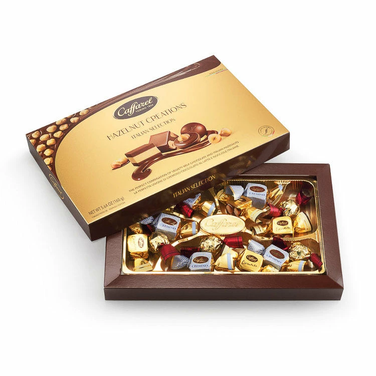 Ingredients Caffarel Hazelnut Creations Italian Selection Box 160g 3 Ingredients Caffarel Hazelnut Creations Italian Selection Box 160g
