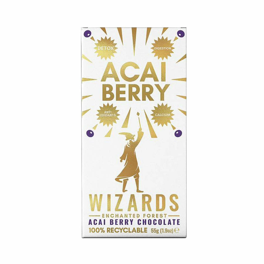 Wizards Enchanted Forest Acai Berry Chocolate 55g Ingredients 3 Wizards Enchanted Forest Acai Berry Chocolate 55g Ingredients