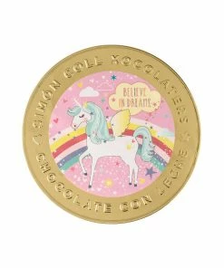 Unicorns And Dinosaurs Ingredients Unicorn Chocolate Medallion 60g