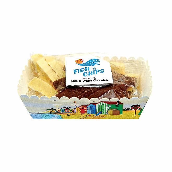 Chocolate Novelties Chocolate Fish & Chips 125g Ingredients 3 Chocolate Novelties Chocolate Fish & Chips 125g Ingredients