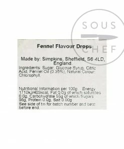 Simpkins Botanical Collection Ingredients Botanical Tin Fennel Drops 150g