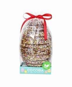 Cocoba Chocolate Cocoba Vegan Chocolate Easter Egg With Sprinkles 250g