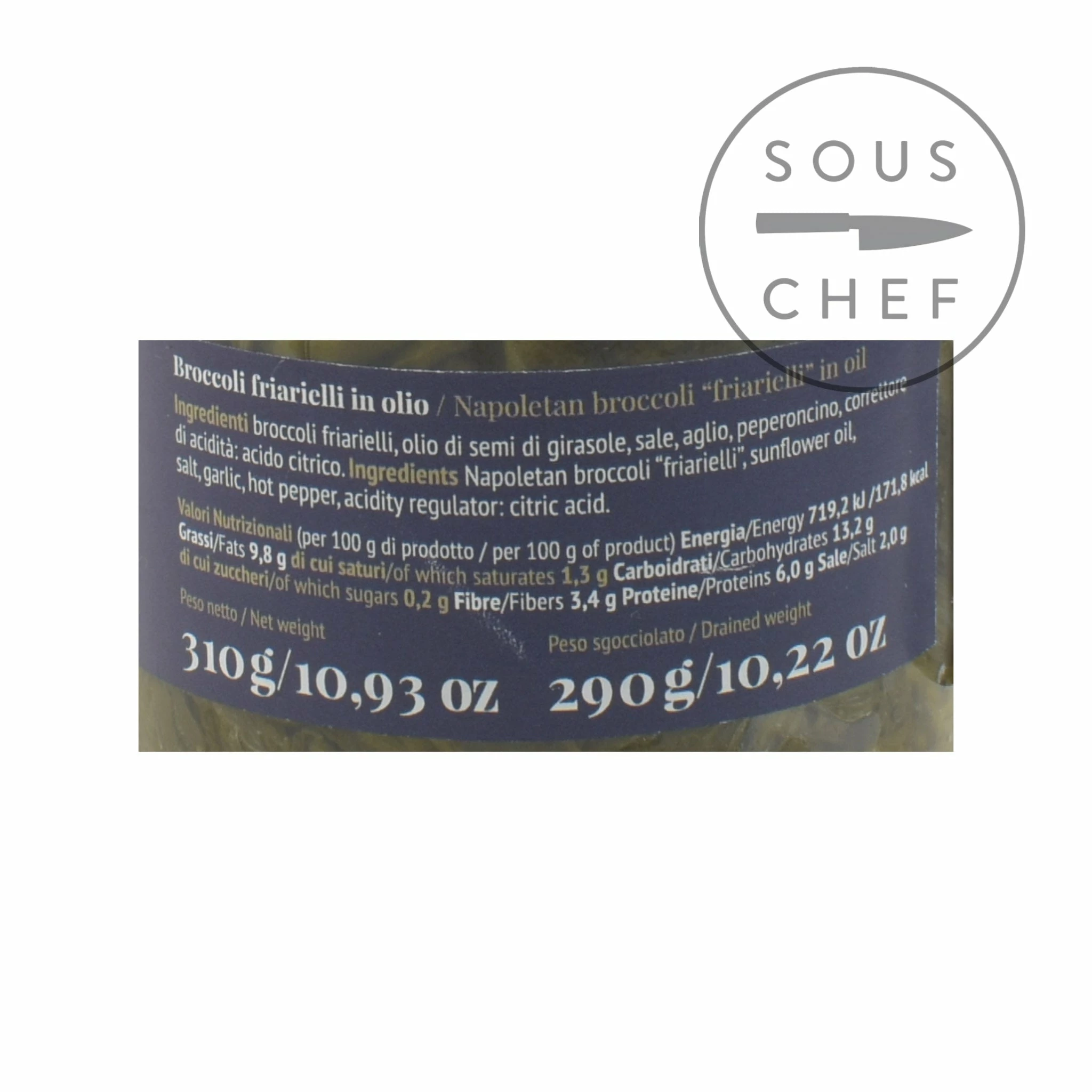 Casa Marrazzo Italian Broccoli "Friarielli" In Oil 314ml Ingredients 7 Casa Marrazzo Italian Broccoli "Friarielli" In Oil 314ml Ingredients