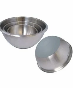 De Buyer Hemisphere Mixing Bowl With Silicone Base 30cm Cookware