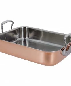 De Buyer Copper & Stainless Steel Roasting Tin 35cm X 25cm