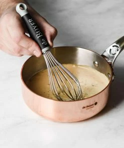 Cookware De Buyer Inocuivre Copper Straight Sided Saute Pan With Stainless Steel Handle 24cm