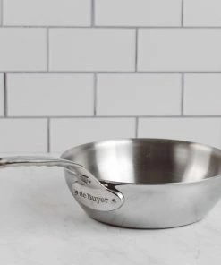 Cookware De Buyer Affinity Stainless Steel Curved Saute Pan 24cm