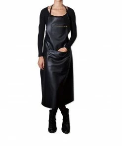 Dutchdeluxes Extra Long Leather Zipper Apron In Classic Black 9 Dutchdeluxes Extra Long Leather Zipper Apron In Classic Black