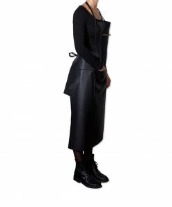 Dutchdeluxes Extra Long Leather Zipper Apron In Classic Black 8 Dutchdeluxes Extra Long Leather Zipper Apron In Classic Black