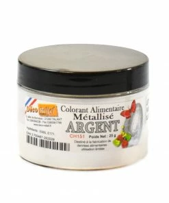 Deco Relief Ingredients Edible Silver Shimmer Dust 25g