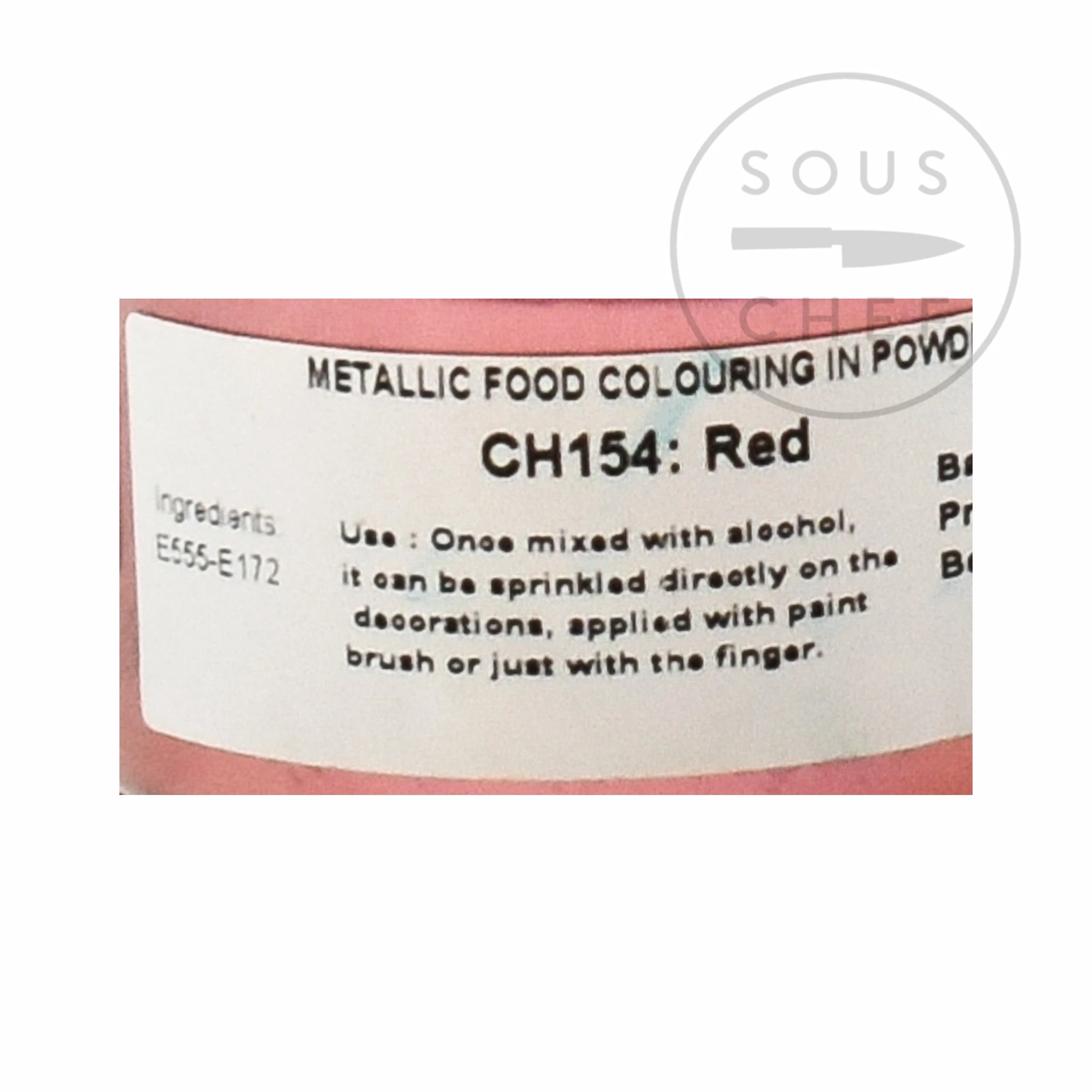 Deco Relief Ingredients Edible Red Metallic Shimmer Dust 25g 6 Deco Relief Ingredients Edible Red Metallic Shimmer Dust 25g