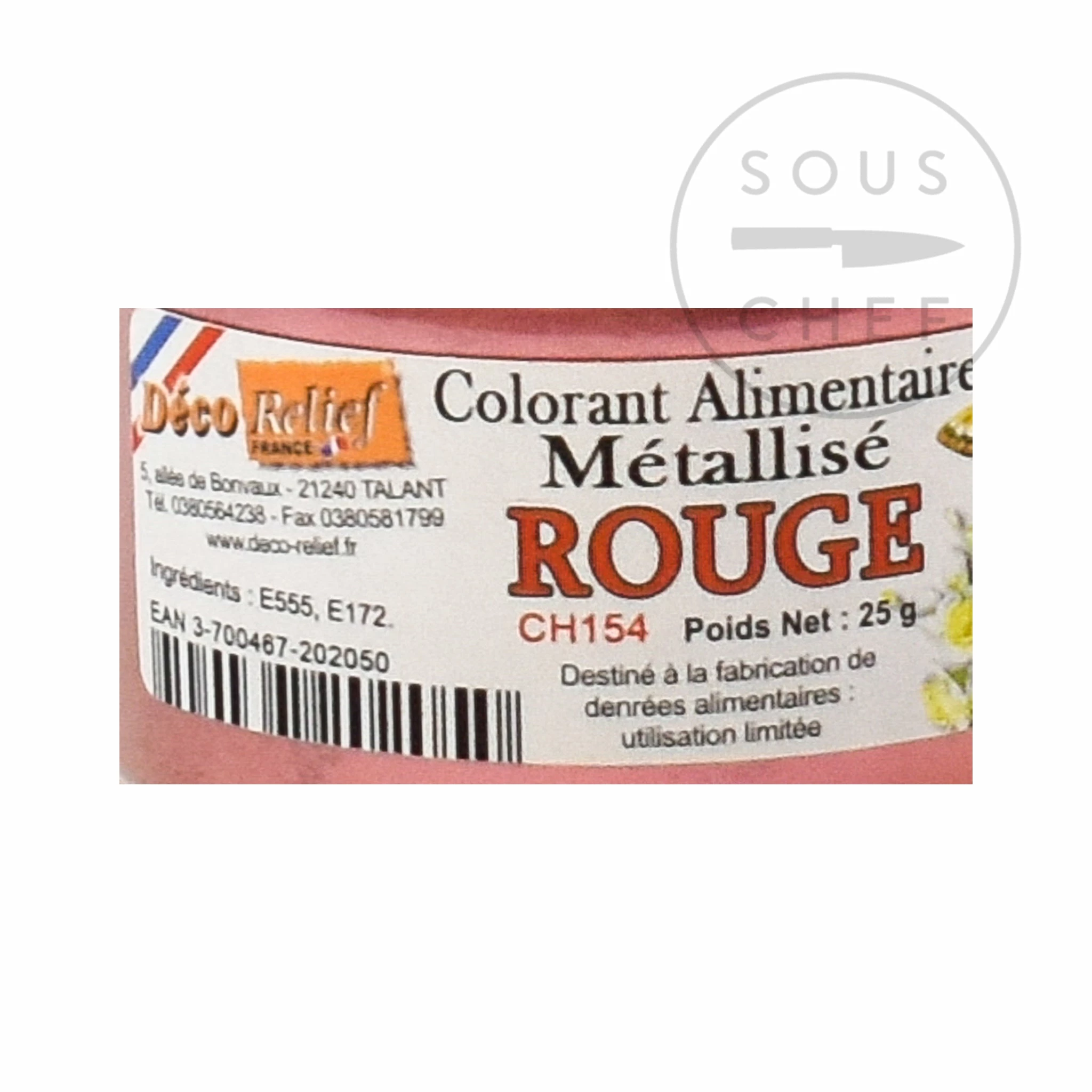 Deco Relief Ingredients Edible Red Metallic Shimmer Dust 25g 5 Deco Relief Ingredients Edible Red Metallic Shimmer Dust 25g