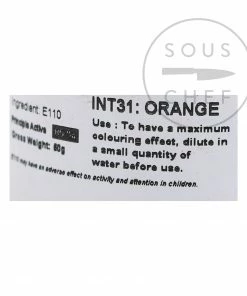 Deco Relief Intense Orange Food Colour 50g Ingredients 7 Deco Relief Intense Orange Food Colour 50g Ingredients