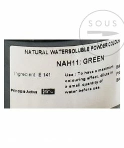 Deco Relief Ingredients Professional Natural Green Food Colour 50g