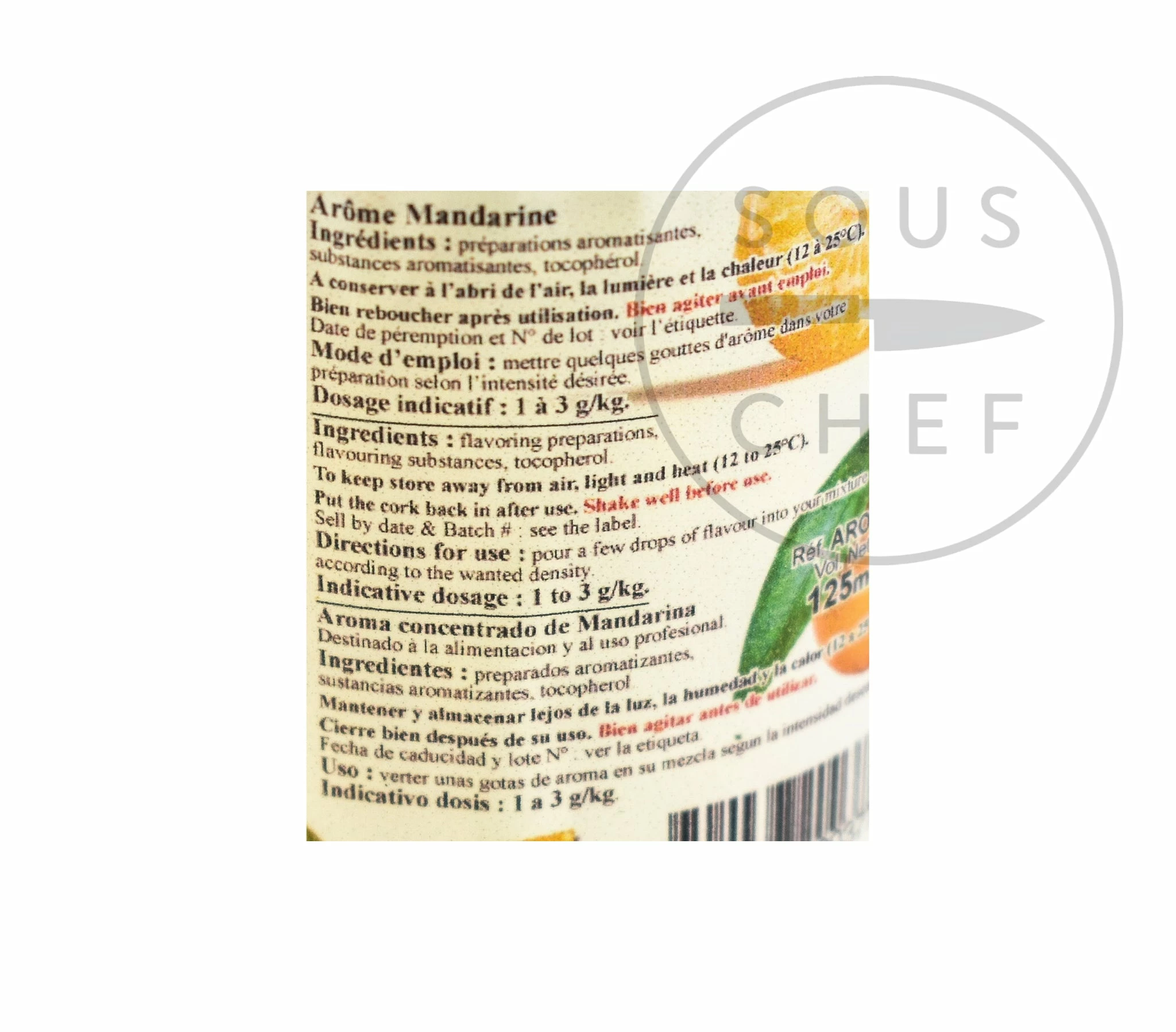 Deco Relief Concentrated Mandarin Flavour 125ml 4 Deco Relief Concentrated Mandarin Flavour 125ml