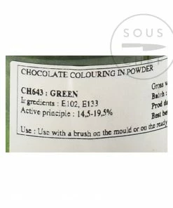 Deco Relief Green Gloss Food Colour For Chocolate 20g Ingredients 7 Deco Relief Green Gloss Food Colour For Chocolate 20g Ingredients