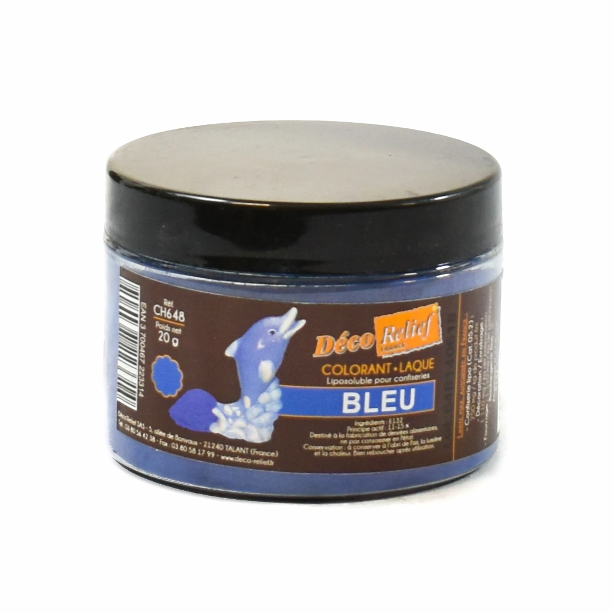 Deco Relief Ingredients Blue Gloss Food Colour For Chocolate 20g 3 Deco Relief Ingredients Blue Gloss Food Colour For Chocolate 20g