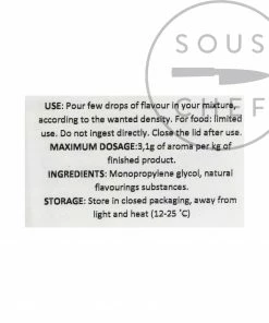 Deco-Relief Natural Concentrated Strawberry Flavour 30ml Ingredients