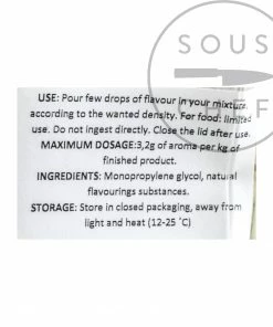 Deco-Relief Natural Concentrated Coconut Flavour 30ml Ingredients