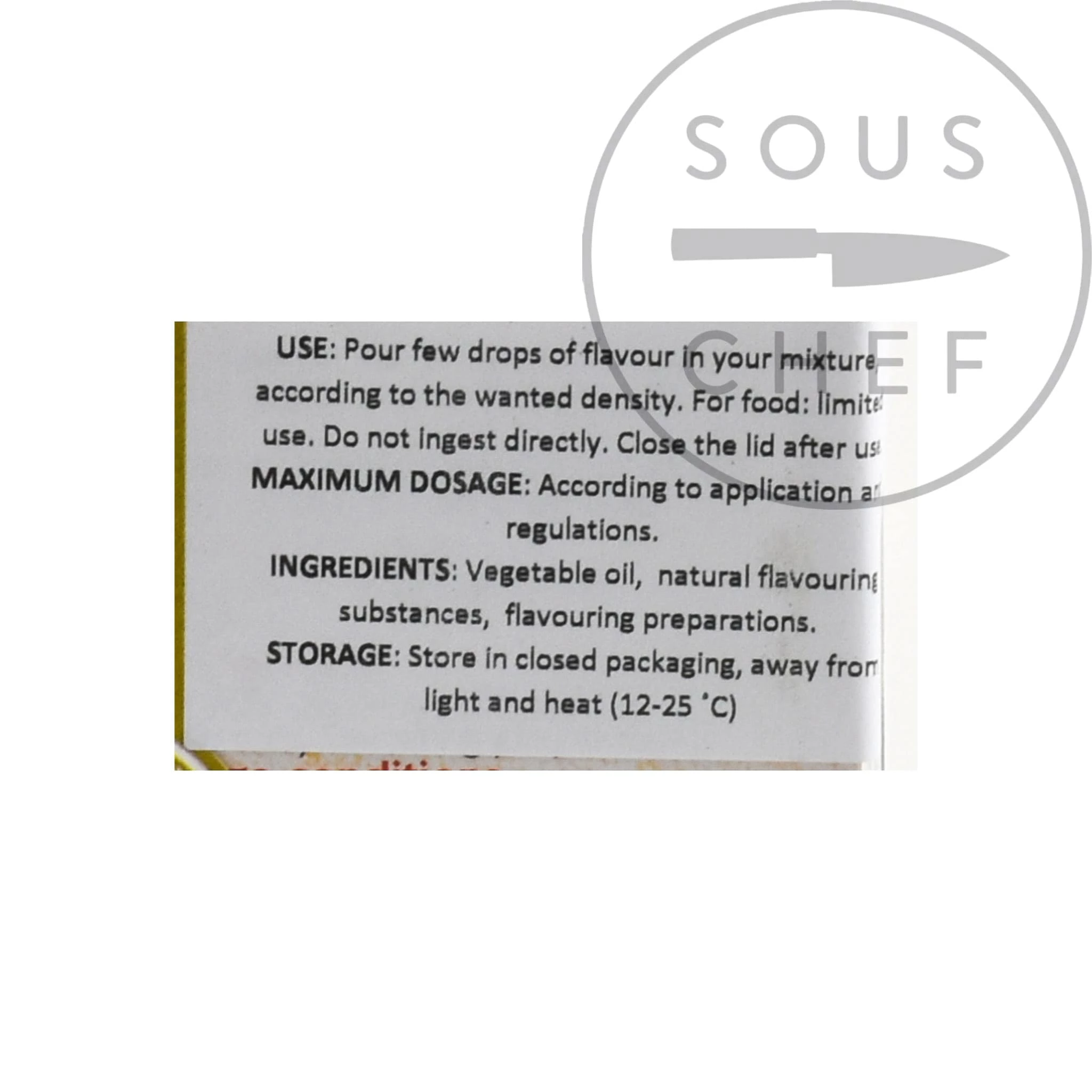 Deco-Relief Natural Concentrated Pistachio Flavour 30ml Ingredients 4 Deco-Relief Natural Concentrated Pistachio Flavour 30ml Ingredients