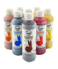 Deco Relief Set Of 8 Velvet Lacquer Natural Colours - 8 X 220g