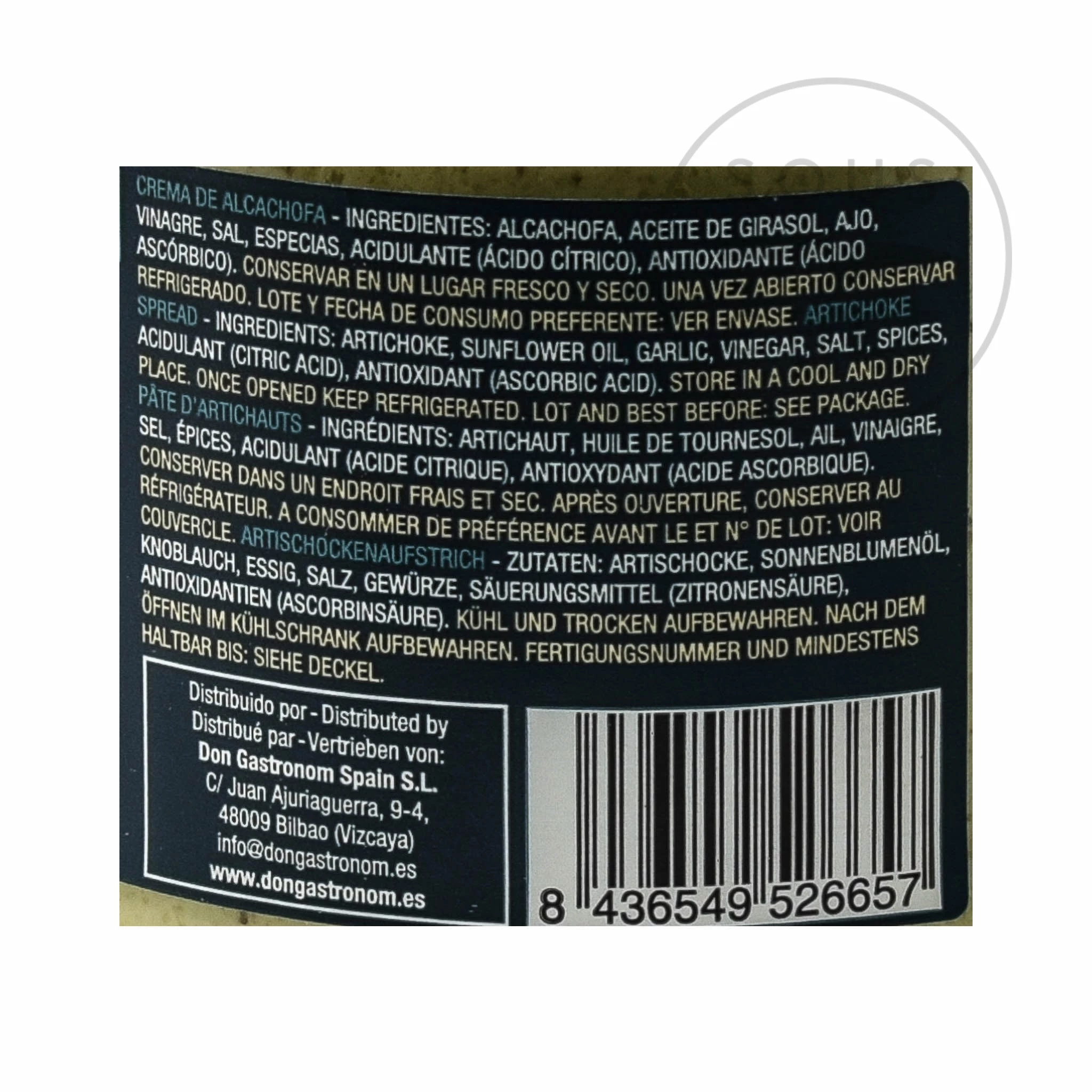 Garden Delights Artichoke Paste 190g Ingredients 5 Garden Delights Artichoke Paste 190g Ingredients