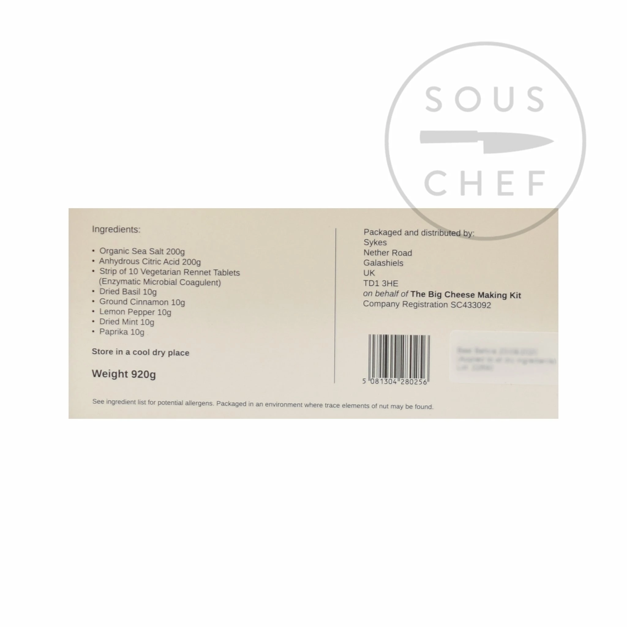 Big Cheese The Ultimate Cheese Making Kit 920g Ingredients 6 Big Cheese The Ultimate Cheese Making Kit 920g Ingredients