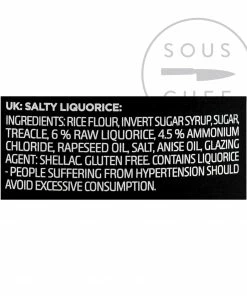 Lakrids Liquorice 2 - Salty 150g Ingredients