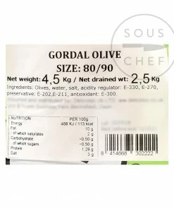 Jose Lou Ingredients Whole Gordal Olives 2.5kg 6 Jose Lou Ingredients Whole Gordal Olives 2.5kg