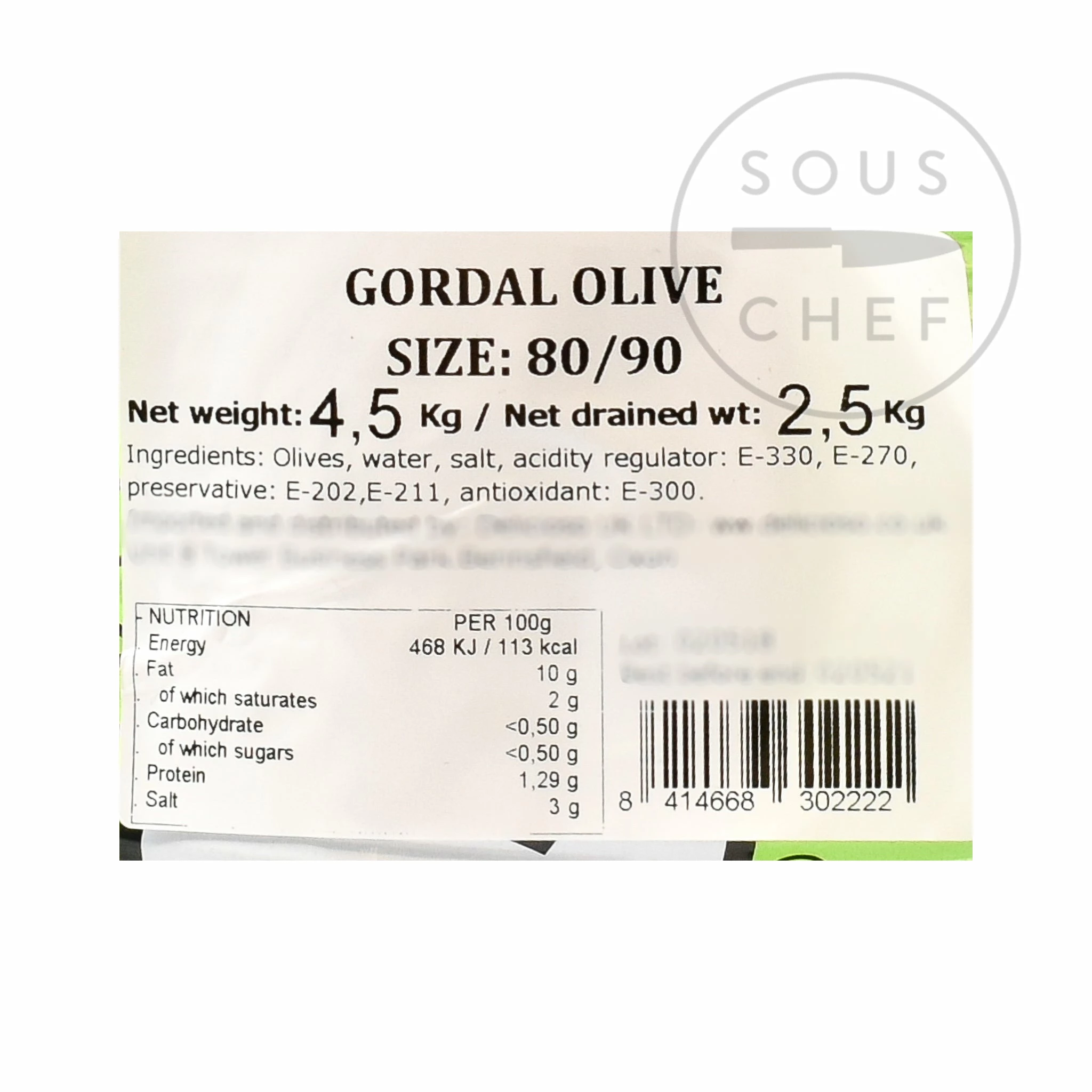 Jose Lou Ingredients Whole Gordal Olives 2.5kg 4 Jose Lou Ingredients Whole Gordal Olives 2.5kg