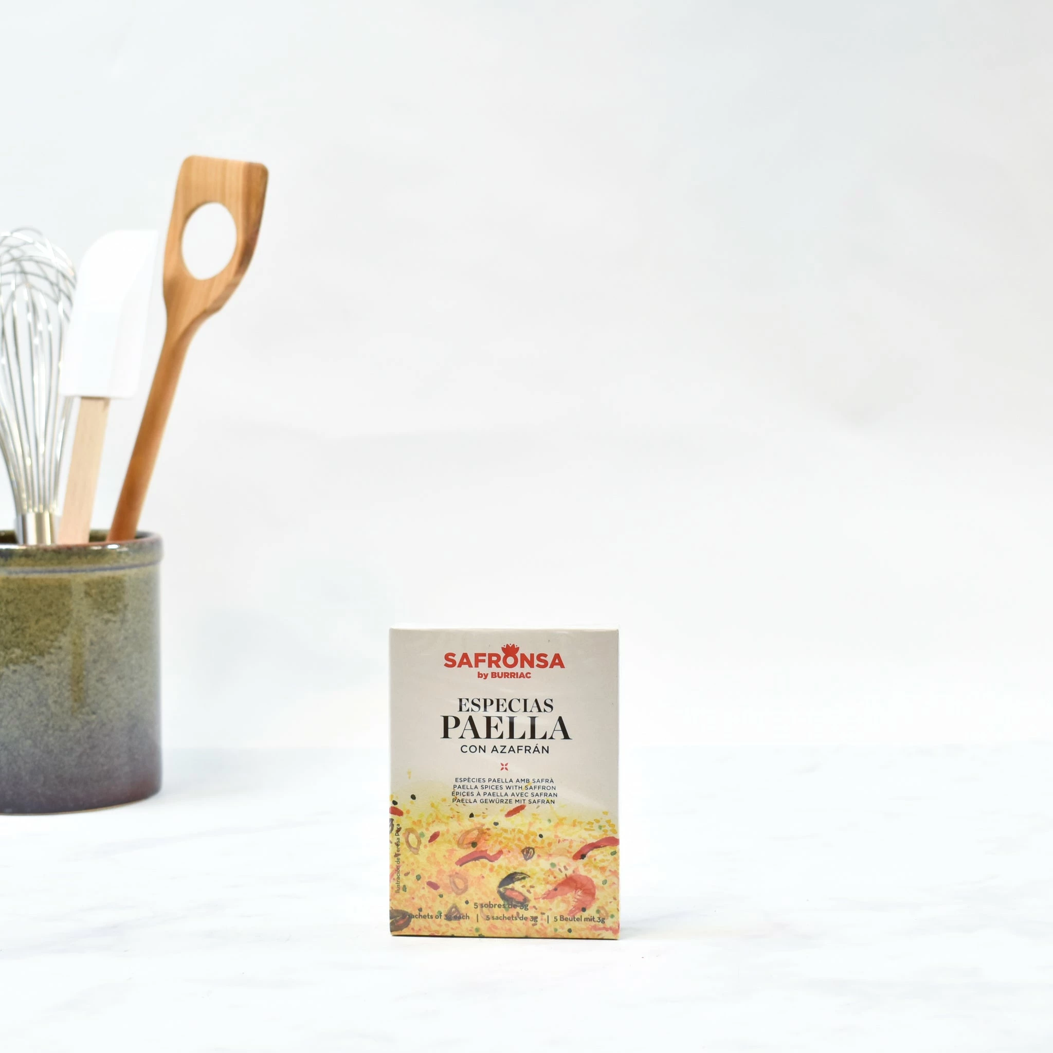 Safronsa Paella Seasoning Sachets 5 X 3g Ingredients 4 Safronsa Paella Seasoning Sachets 5 X 3g Ingredients