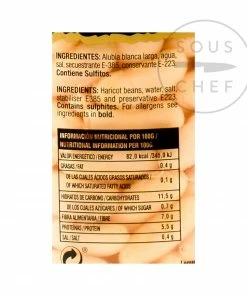 Delicioso Ingredients Alubia Blanca - Cooked Haricot Beans 660g