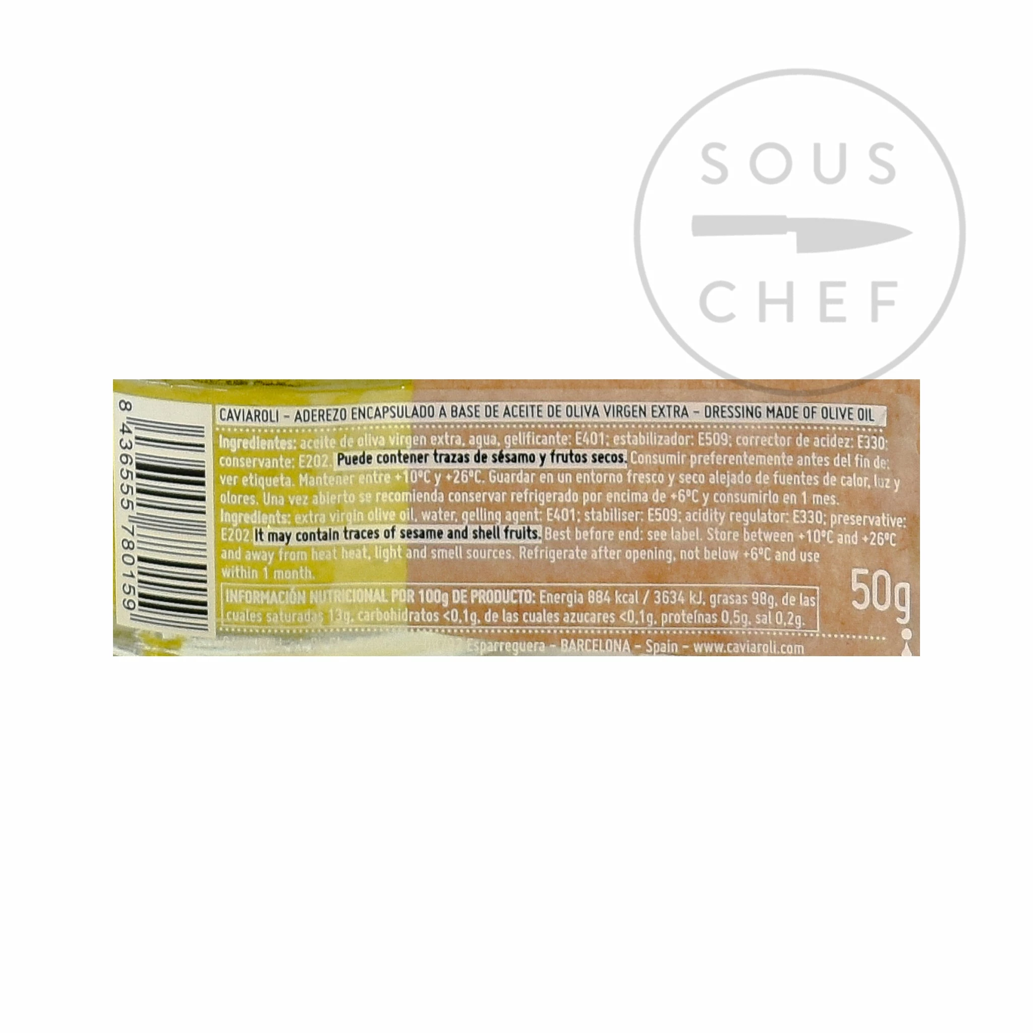 Ingredients Caviaroli Basil Oil Pearls 50g 4 Ingredients Caviaroli Basil Oil Pearls 50g