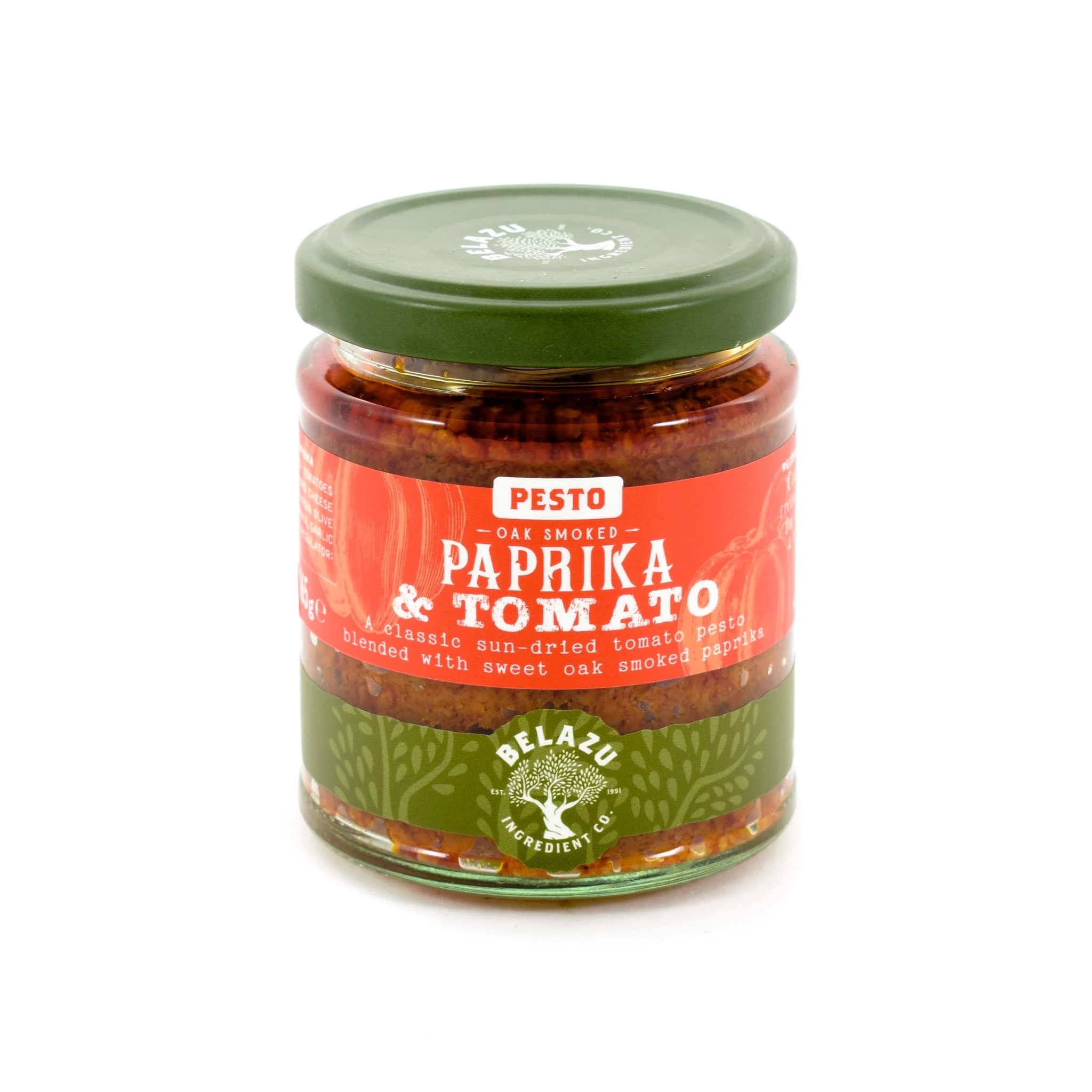 Belazu Oak-Smoked Paprika Pesto 165g 3 Belazu Oak-Smoked Paprika Pesto 165g
