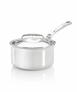 Cookware De Buyer Affinity Stainless Steel Saucepan With Lid 18cm
