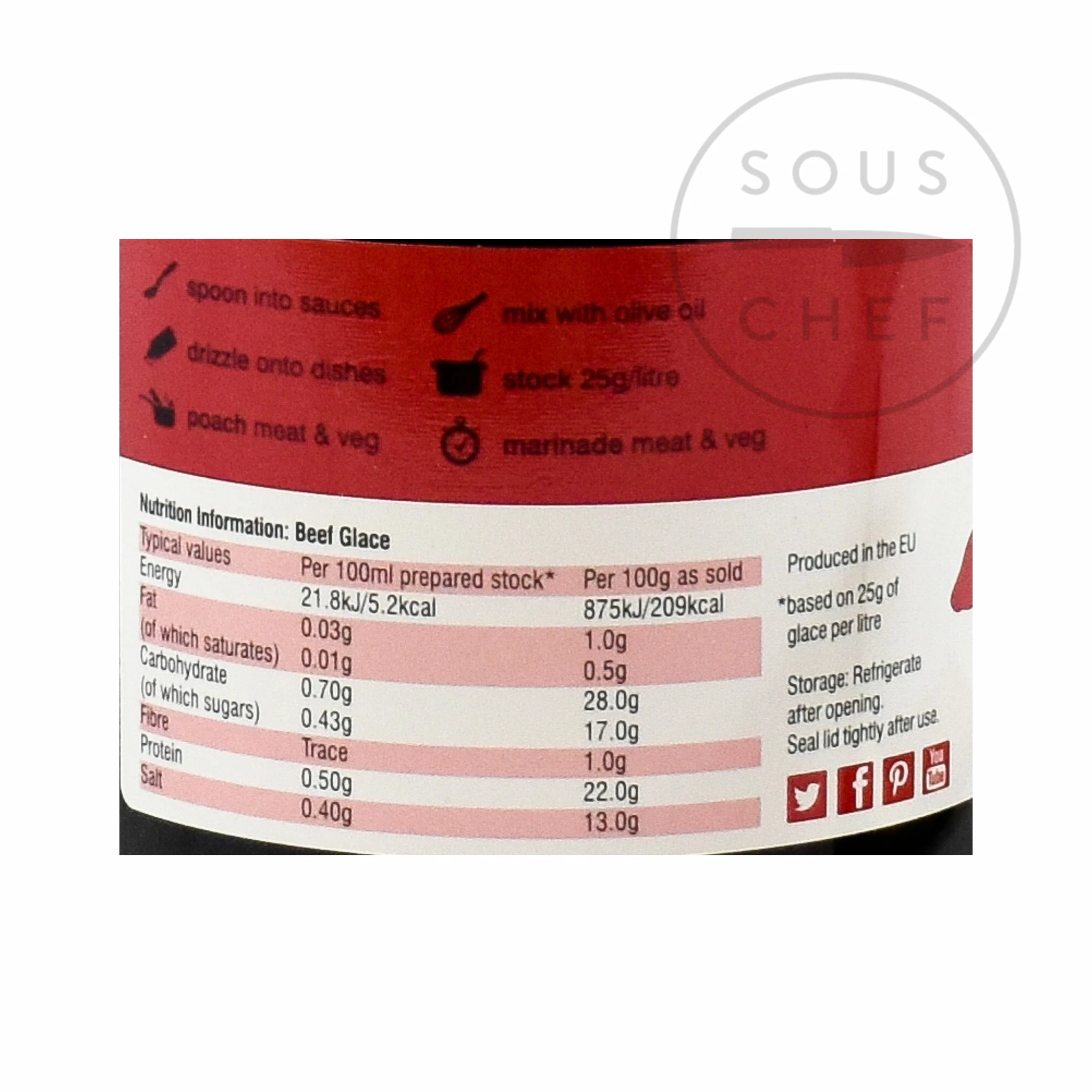 Ingredients Essential Cuisine Beef Glace 600g 6 Ingredients Essential Cuisine Beef Glace 600g
