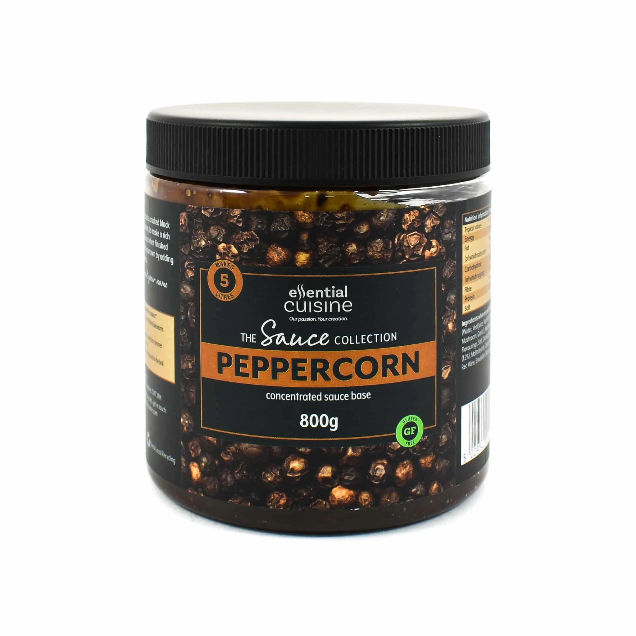 Essential Cuisine Peppercorn Sauce Base 800g 3 Essential Cuisine Peppercorn Sauce Base 800g