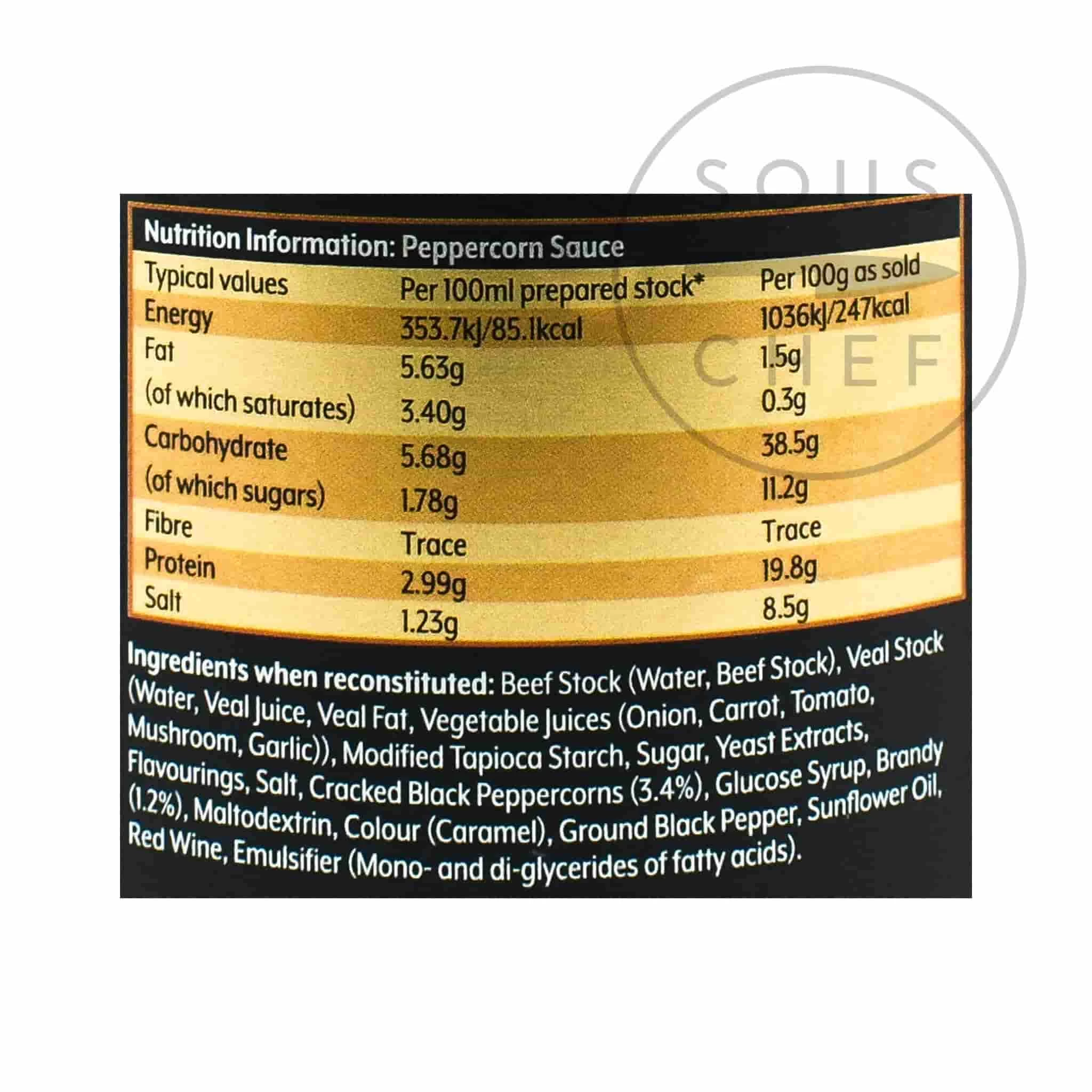 Essential Cuisine Peppercorn Sauce Base 800g 4 Essential Cuisine Peppercorn Sauce Base 800g