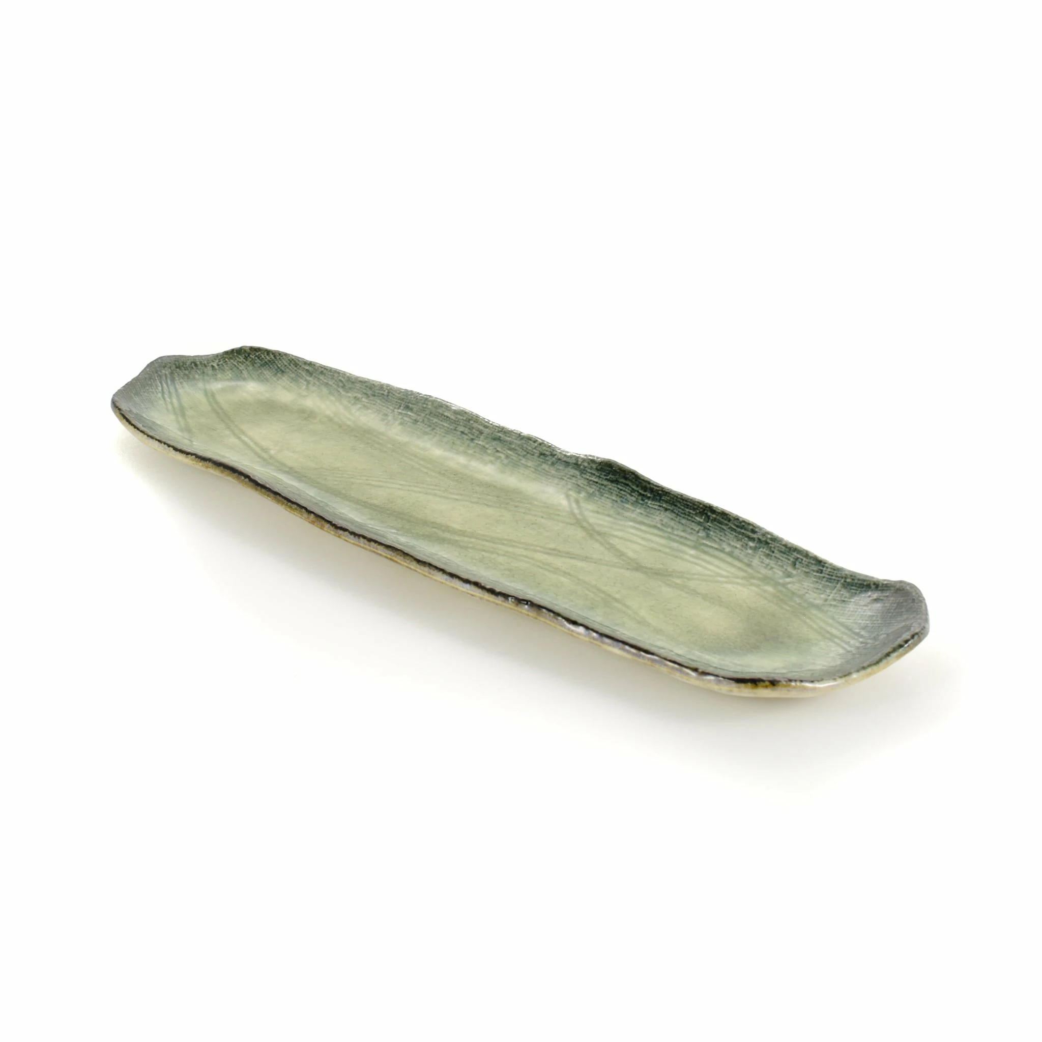 Kiji Stoneware & Ceramics Green Glaze Sushi Platter 3 Kiji Stoneware & Ceramics Green Glaze Sushi Platter
