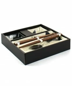 Kiji Stoneware & Ceramics Kuro To Shiro Sushi Serving Set 9 Kiji Stoneware & Ceramics Kuro To Shiro Sushi Serving Set