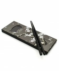 Kiji Stoneware & Ceramics Black Fibreglass Japanese-style Chopsticks - 10 Pairs Tableware