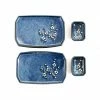 Kiji Stoneware & Ceramics Blue Sakura Sushi Serving Set 2 Kiji Stoneware & Ceramics Blue Sakura Sushi Serving Set