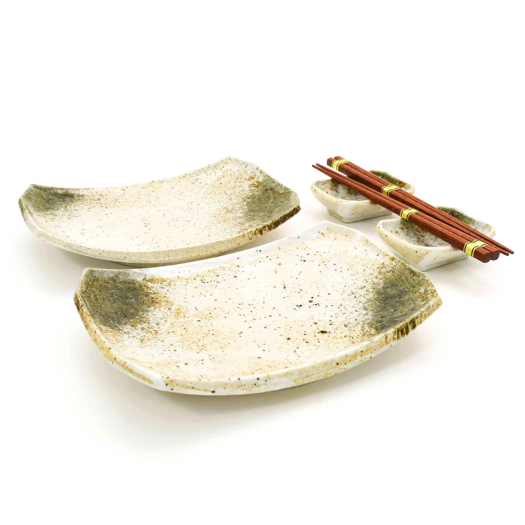 Kiji Stoneware & Ceramics Yukishino Sushi Set Tableware 3 Kiji Stoneware & Ceramics Yukishino Sushi Set Tableware