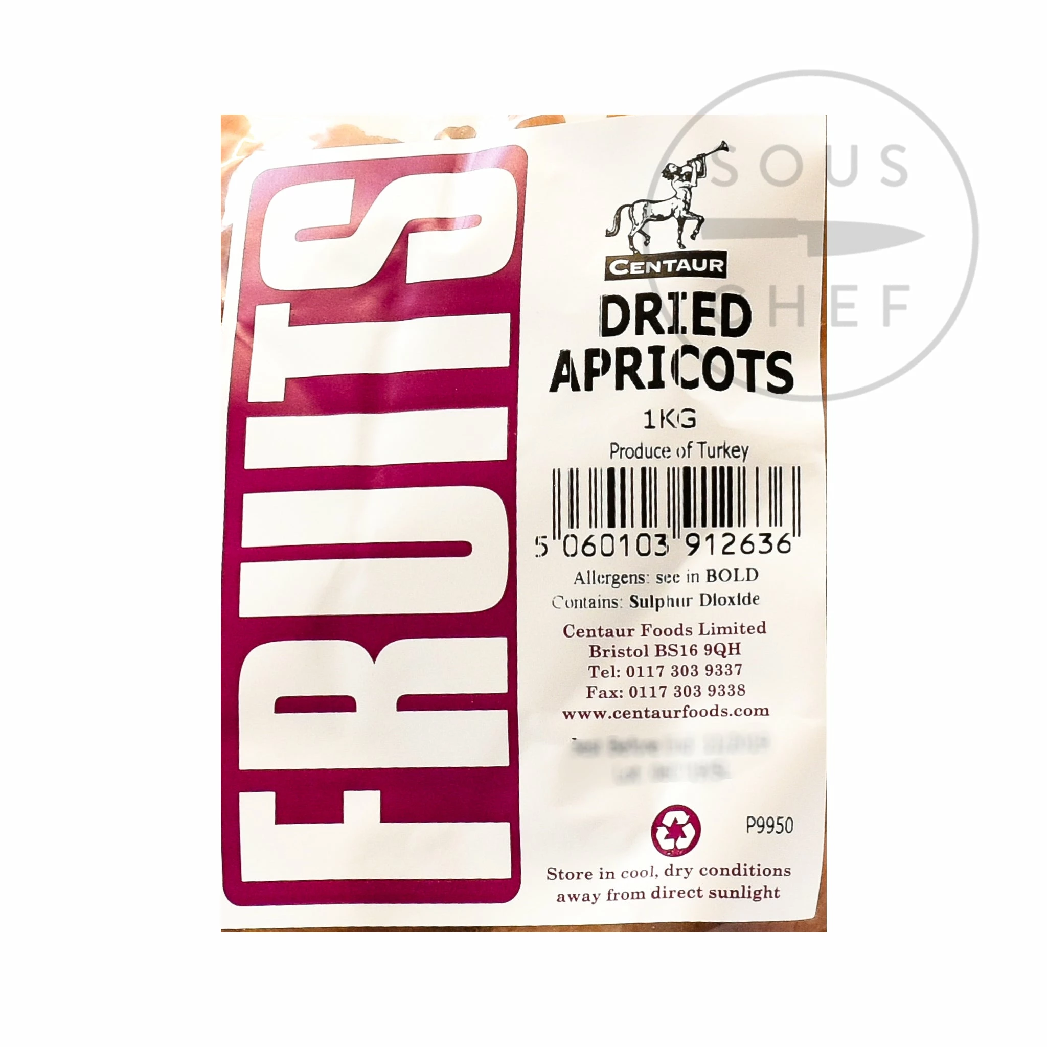 Centaur Ingredients Dried Apricots 1kg 4 Centaur Ingredients Dried Apricots 1kg