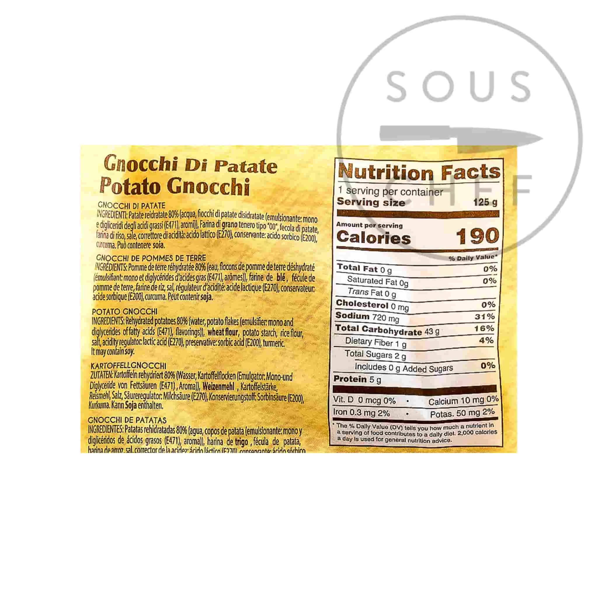 Riscossa Ingredients Potato Gnocchi 500g 4 Riscossa Ingredients Potato Gnocchi 500g