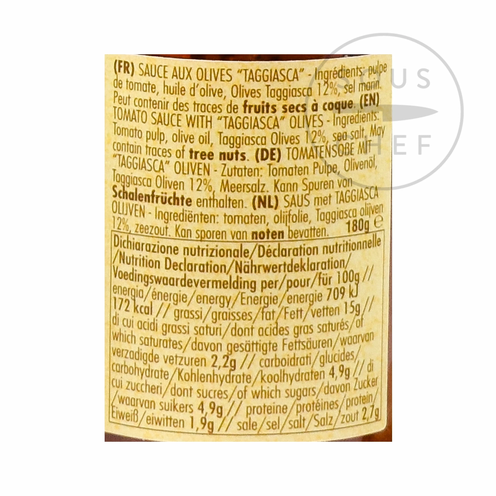 La Favorita Tomato Sauce With Taggiasca Olives 180g 4 La Favorita Tomato Sauce With Taggiasca Olives 180g