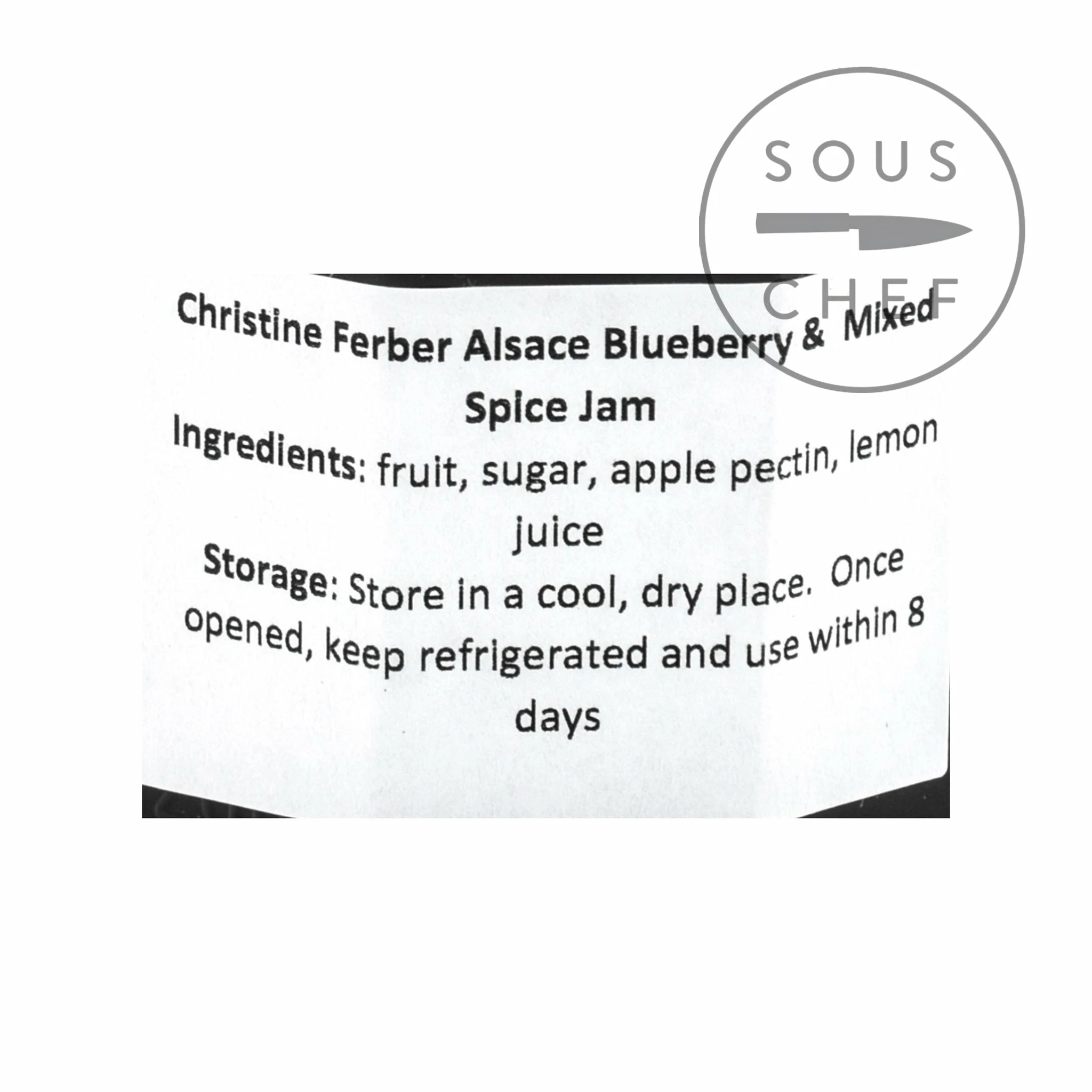 Christine Ferber Alsace Blueberry & Mixed Spice Jam 220g Ingredients 4 Christine Ferber Alsace Blueberry & Mixed Spice Jam 220g Ingredients